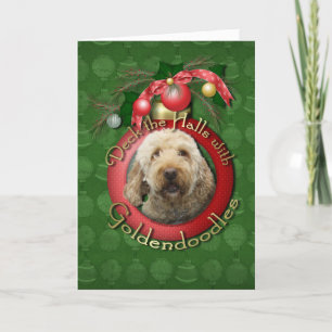 Kerstmis - Dek de Zalen - Goldendoodles Feestdagen Kaart