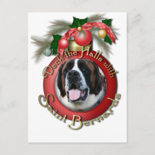 Kerstmis - Dek de Zalen - Heilige Bernards - Mae Feestdagenkaart
