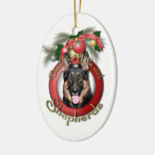 Kerstmis - Dek de zalen - herders - Kuno Keramisch Ornament (Links)