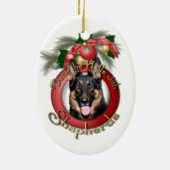 Kerstmis - Dek de zalen - herders - Kuno Keramisch Ornament (Achterkant)