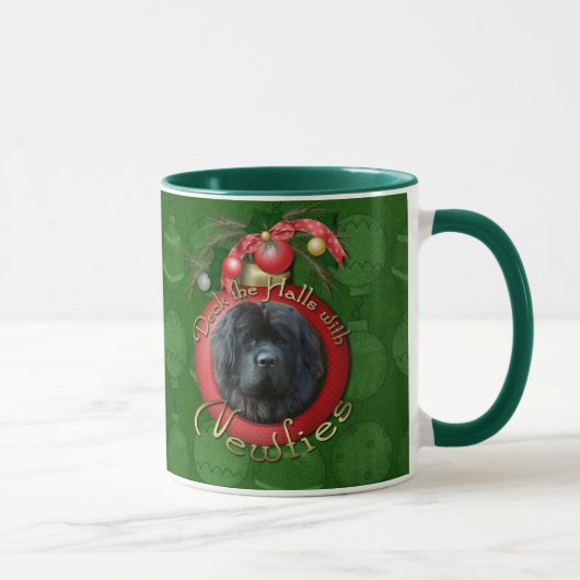 Kerstmis - Dek de zalen - Newfie Mok (Rechts)