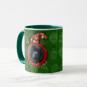 Kerstmis - Dek de zalen - Newfie Mok (Voorkant links)