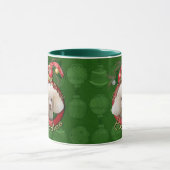 Kerstmis - Dek de zalen - Poodles - Wit Mok (Midden)