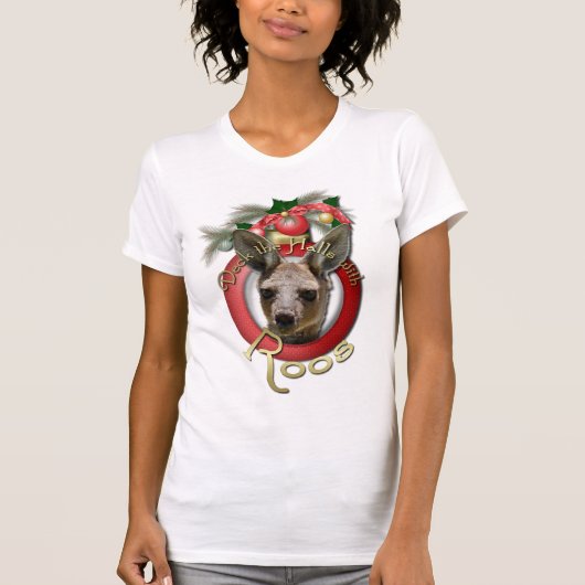 Kerstmis - Dek de zalen - Roos T-shirt (Voorkant)