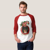 Kerstmis - Dek de zalen - Sheltie - Chani T-shirt (Voorkant volledig)