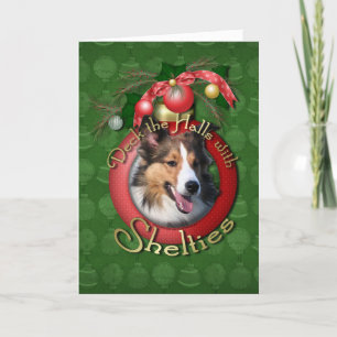 Kerstmis - Dek de Zalen - Shelties Feestdagen Kaart