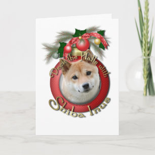 Kerstmis - Dek de Zalen - Shiba Inu Feestdagen Kaart