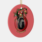 Kerstmis - Denen - Grijs Keramisch Ornament (Rechts)