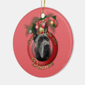 Kerstmis - Denen - Grijs Keramisch Ornament (Links)