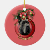 Kerstmis - Denen - Grijs Keramisch Ornament (Achterkant)