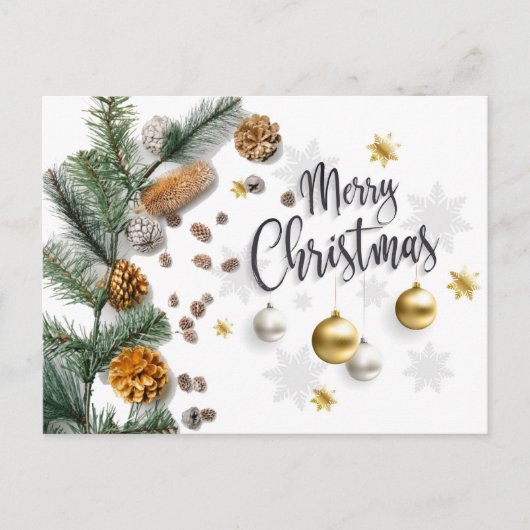 Kerstmis dennenboom briefkaart (Voorkant)