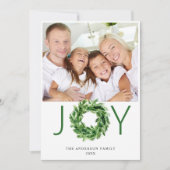 Kerstmis Dennentak Krans Kerst 4 FOTO Feestdagenkaart (Voorkant)