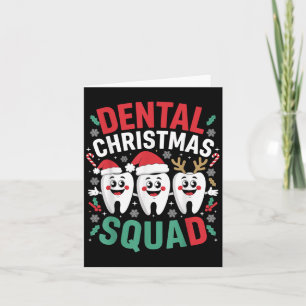 Kerstmis Dental Christmas Squad Tanden Tandarts Or Kaart