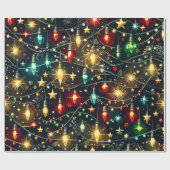 Kerstmis Design Patroon 4 Cadeaupapier (Vlak)