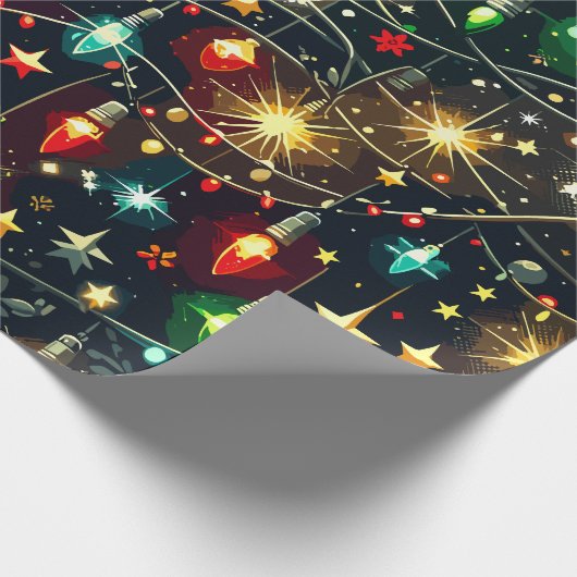 Kerstmis Design Patroon 4 Cadeaupapier (Hoek)