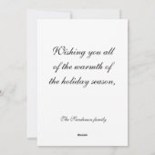 Kerstmis Dessert Tafel  Stijl Feestdagenkaart (Achterkant)