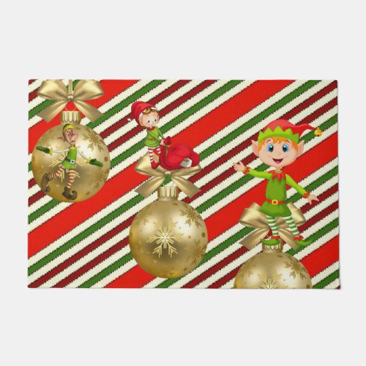 Kerstmis deurmat, Elf Deurmat (Voorkant)