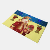 Kerstmis deurmat, Sneeuwman Deurmat (Schuin)