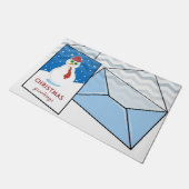 Kerstmis deurmat, Sneeuwman Deurmat (Schuin)