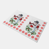 Kerstmis deurmat, Sneeuwman Deurmat (Schuin)