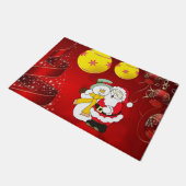 Kerstmis deurmat, Sneeuwman Deurmat (Schuin)