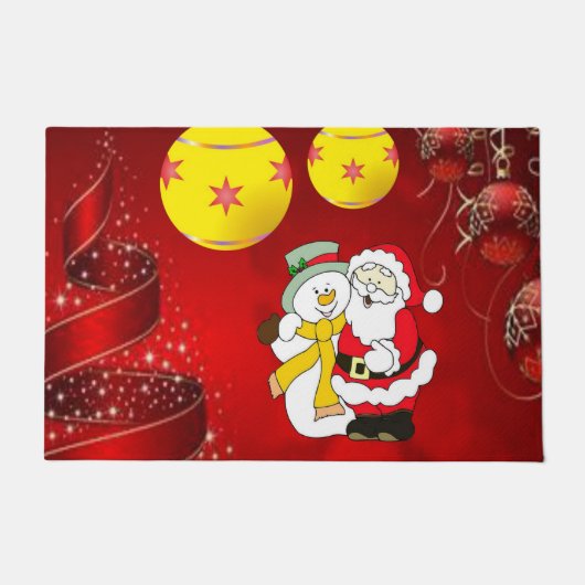 Kerstmis deurmat, Sneeuwman Deurmat (Voorkant)