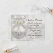 Kerstmis die de Heer zegent... je bijbelflat Kaart (Voorkant / Achterkant in situ)