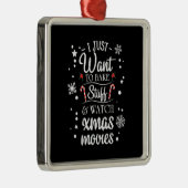 Kerstmis die ik alleen wil maken metalen ornament (Rechts)