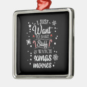 Kerstmis die ik alleen wil maken metalen ornament (Links)