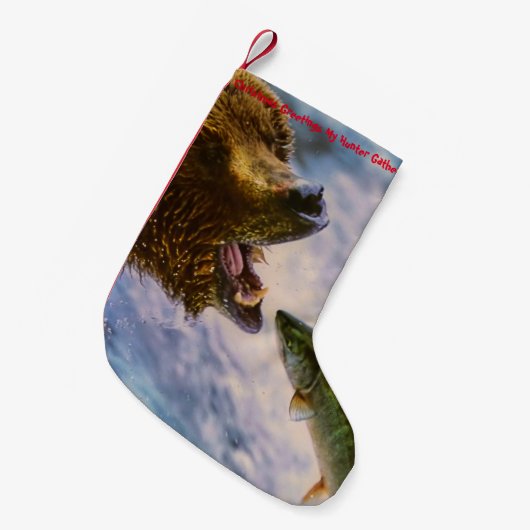 Kerstmis die mijn Hunter Gatherer tegenhoudt Kleine Kerstsok (Voorkant (Hangend))