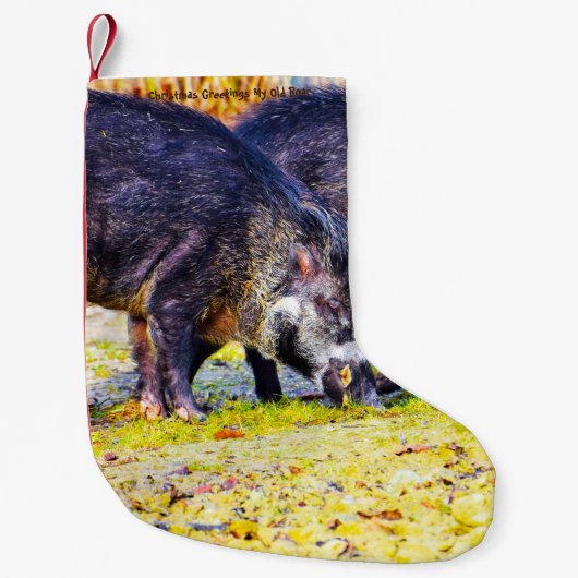 Kerstmis die mijn ouwe Gobbler stopt Kleine Kerstsok (Voorkant)