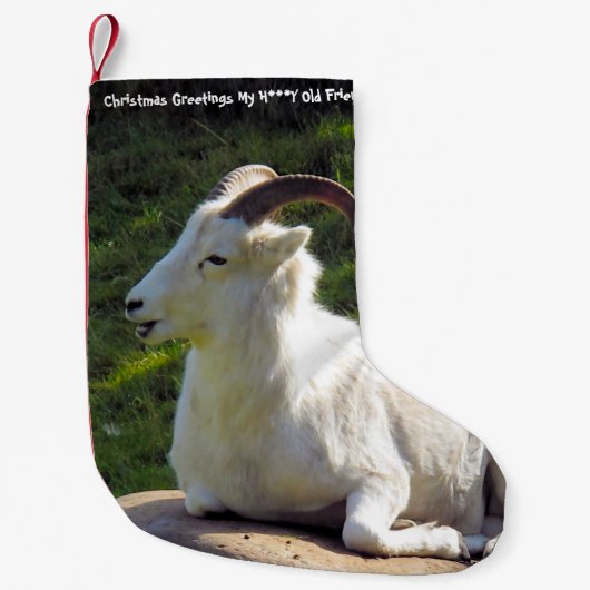 Kerstmis die mijn zoontje-vriend heeft gestolen kleine kerstsok (Voorkant)