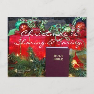 & Kerstmis die Postcard2 delen geven - pas aan Feestdagenkaart