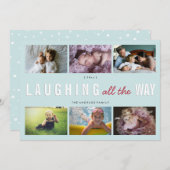 Kerstmis die van de Collage van de Foto van de Feestdagenkaart (Voorkant / Achterkant)