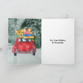 Kerstmis die van de Honden van de Duitse herder Feestdagen Kaart (Binnen)