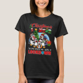 Kerstmis: die waar we in lockdown waren Pengui T-shirt (Voorkant)