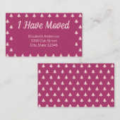 Kerstmis Diep Roze Vakantie Bewegende Aankondiging (Voorkant / Achterkant)