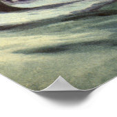 Kerstmis, diepgevroren meer met ijsboers poster (Hoek)