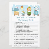 Kerstmis dieren trein hoe goed ken je het spel (Voorkant / Achterkant)