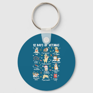 Kerstmis Dierenarts Diergeneeskunde Dierenarts Sleutelhanger