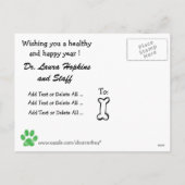 Kerstmis - Dierenartsen - Groomers - SRF Feestdagenkaart (Achterkant)