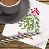 Kerstmis Dietletoe Holiday Whimsical Cute Servet