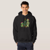 Kerstmis Dinosaur Kinder kerstboom Dinosaur Hoodie (Voorkant volledig)