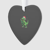 Kerstmis Dinosaur Santa T Rex Ornament (voorkant)