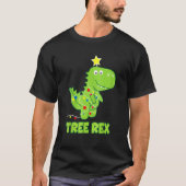 Kerstmis Dinosaurus Boom Rex Pyjama Voor Peuters J T-shirt (Voorkant)