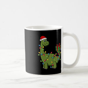 Kerstmis Dinosaurus met Lichten Leuke Jongens Kind Koffiemok