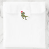 Kerstmis Dinosaurus T-Rex Santa Stickers (Tas)