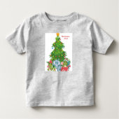 Kerstmis dinosaurus T-shirt 2023 aanpasbaar (Voorkant)