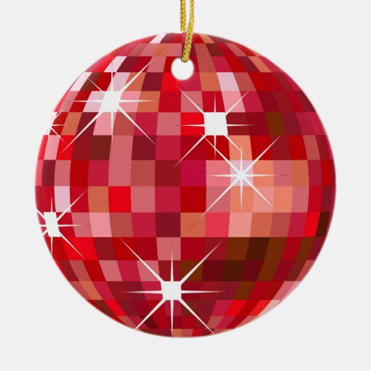 Kerstmis Disco Ball Ornament (Voorkant)