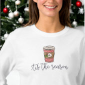 Kerstmis Dit Het Seizoen Monogram Koffie Mistletoe T-shirt